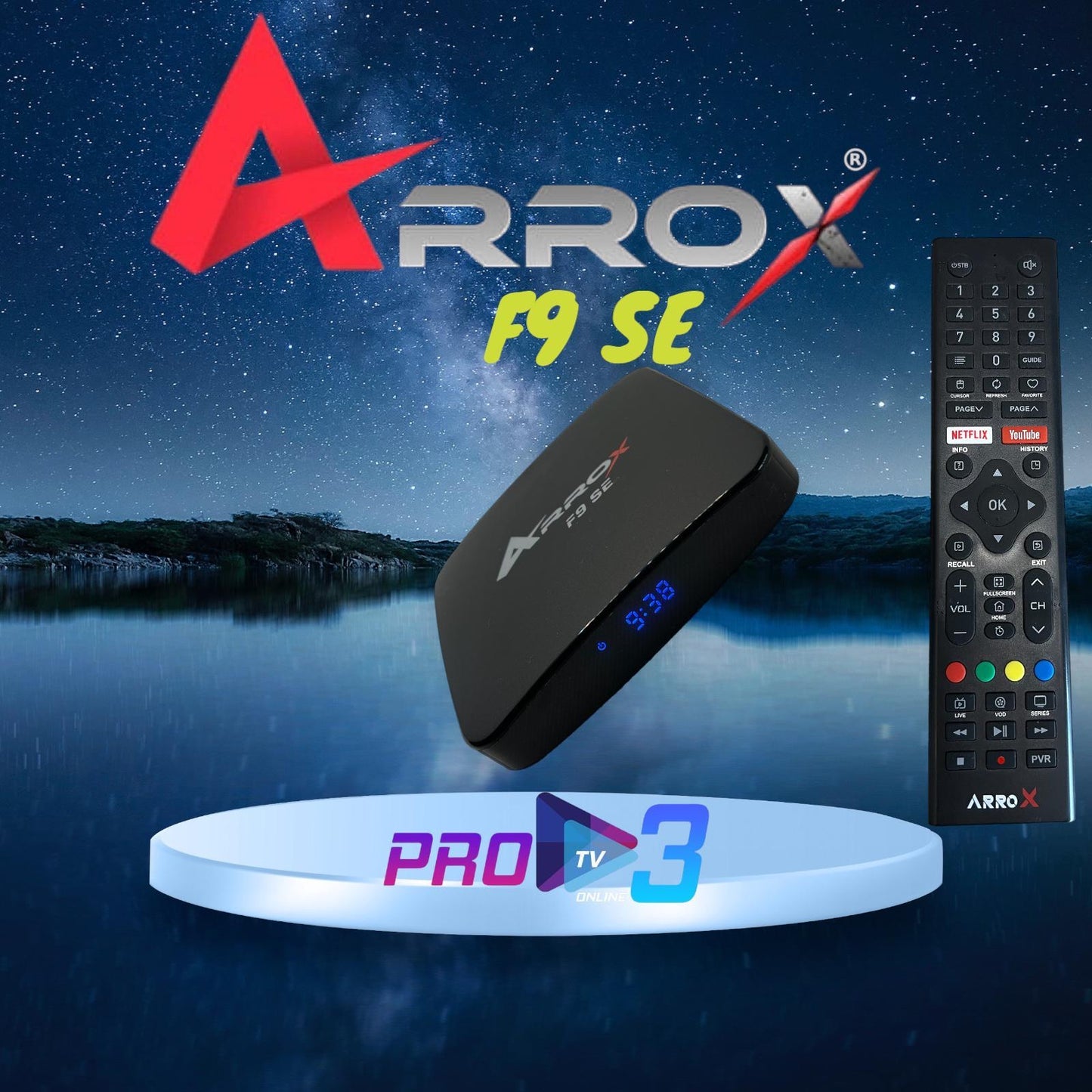 ☑️AKTION☑️ArroX F9 SE Receiver 8K 30FPS, 4K 60FPS Android 9.0 Dual Wifi Streaming Box