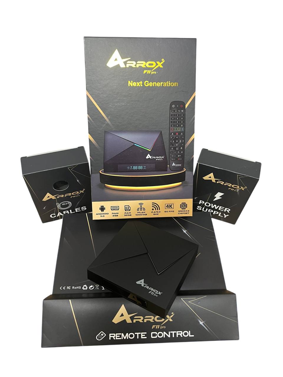 ☑️ ArroX F11 PRO *LED-Receiver* 8K 30FPS, 4K 60FPS Android 11.0 Dual Wifi Streaming Box