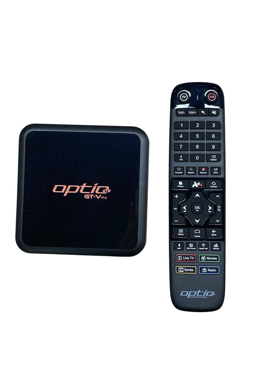 🆕 OPTIC GT-V PRO 8K / 4K UHD 2160p H265.264 4GB RAM 64GB FLASH Android 11.0 Receiver (2G + 5G WiFi + GIGABIT WLAN, Bluetooth, MicroSD, HDMI, USB 3.0)