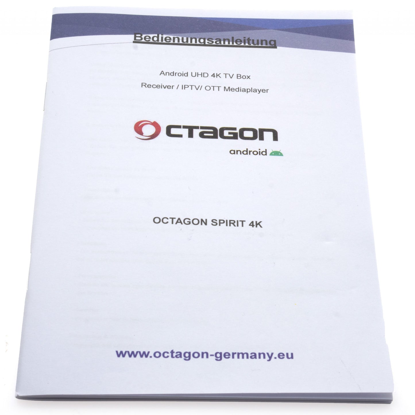OCTAGON SPIRIT 4K UHD HDR10+ ANDROID TV OTT MEDIA STREAMING BOX 5G WiFi BLUETOOTH FERNBEDIENUNG