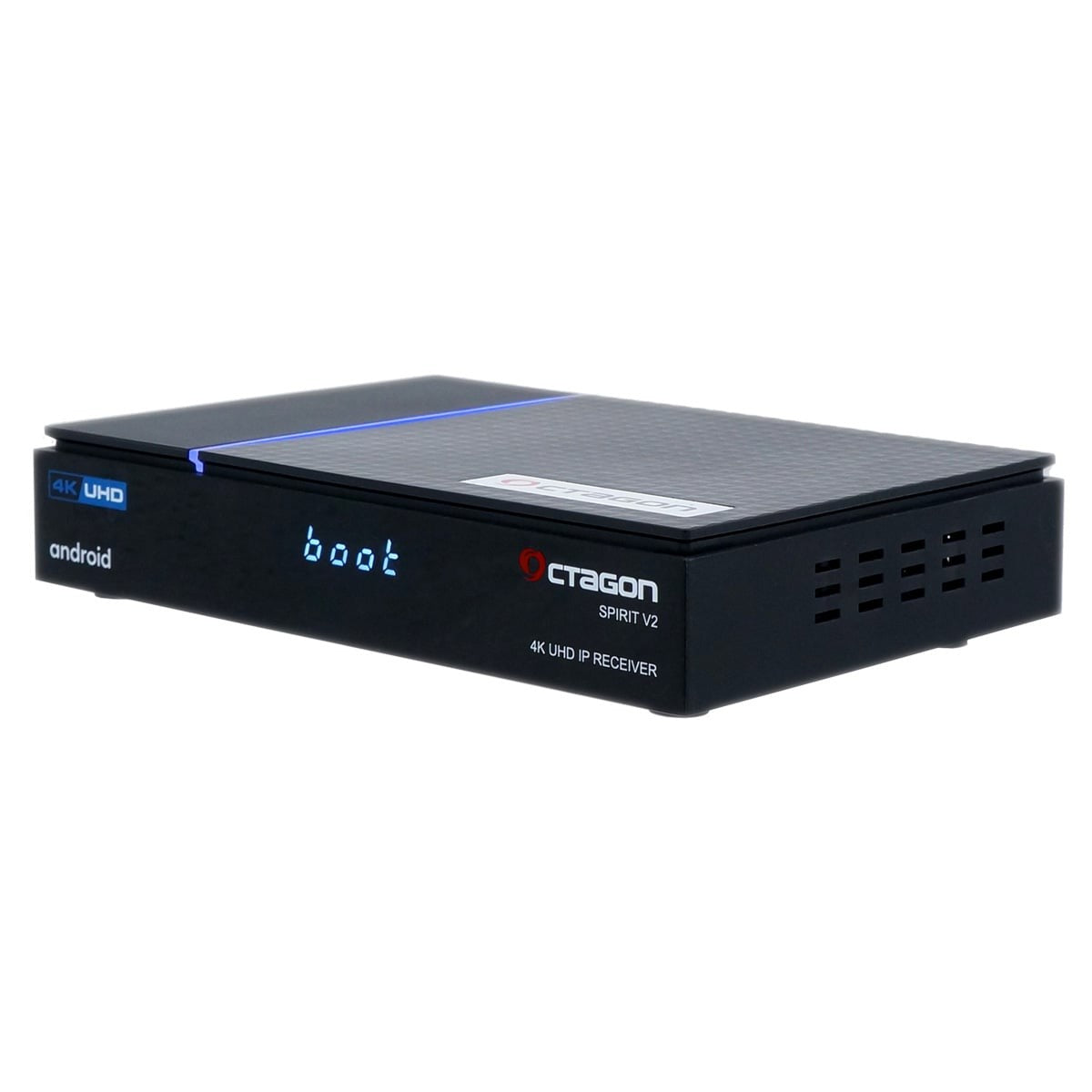 Octagon SPIRIT V2 PRO 4K UHD Android 11 Receiver (HDR10+, Dual-WiFi, LAN, Bluetooth, HDMI)