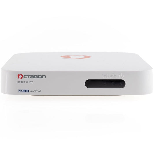 Octagon SPIRIT White Edition 4K UHD Android 11 Receiver (HDR10+, Widevine L1, Dual-WiFi, LAN, BT)