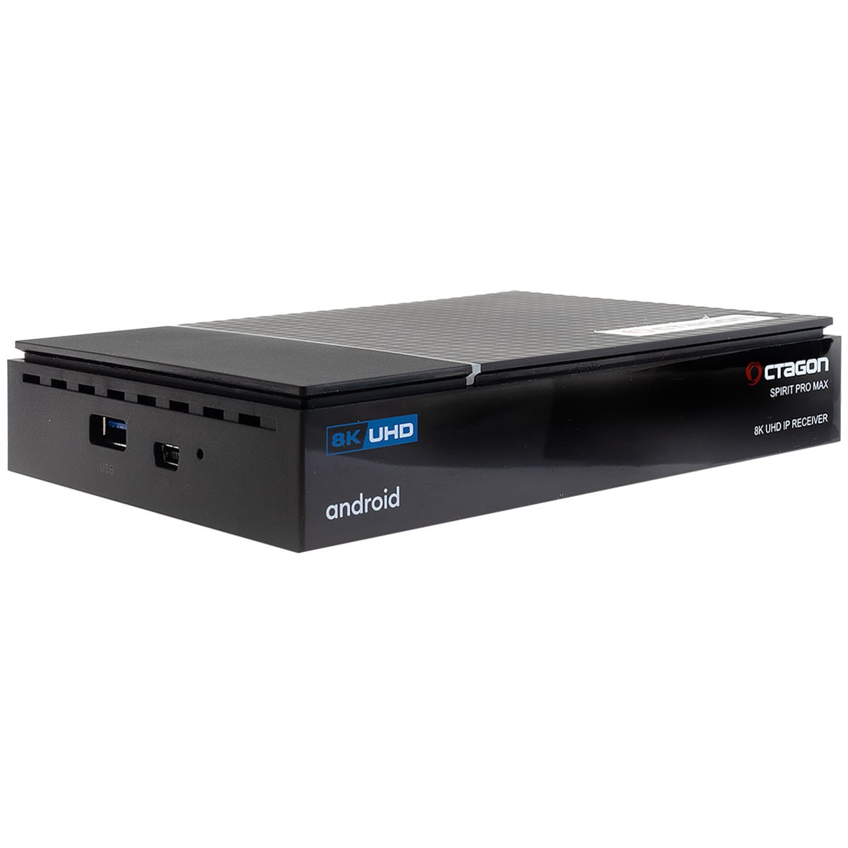 Octagon SPIRIT PRO MAX 8K UHD Android 11 Receiver (HDR10+, Widevine L1, Dual-WiFi, LAN, BT)